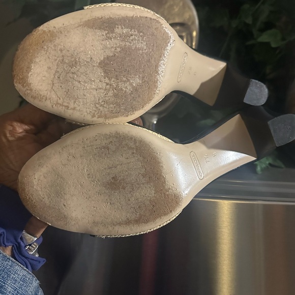 Coach slip on heel out open toe sandals 7.5 - Picture 4 of 7
